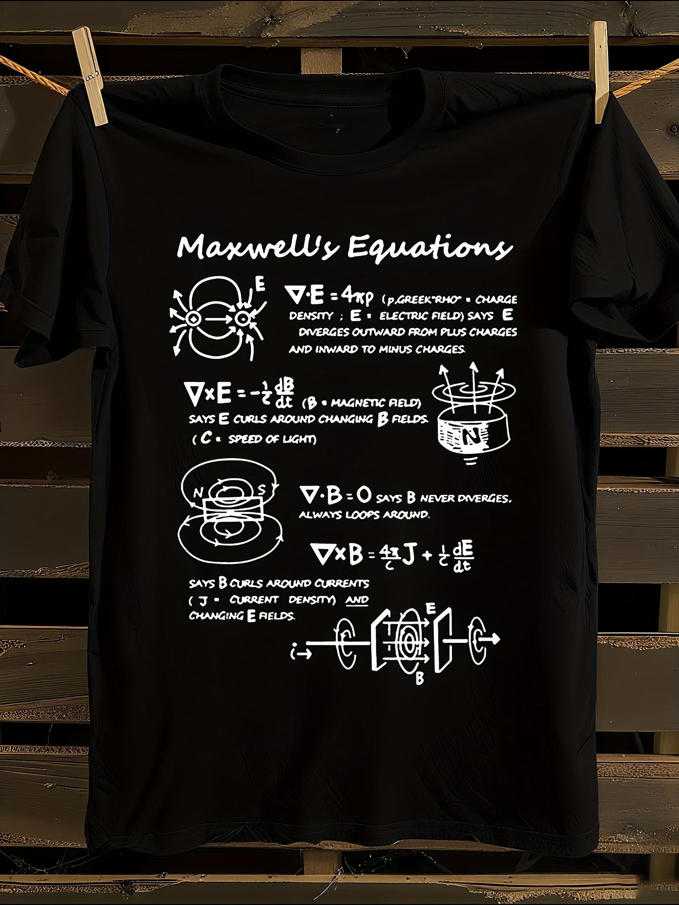 Maxwell s Equations Physics Tshirt S