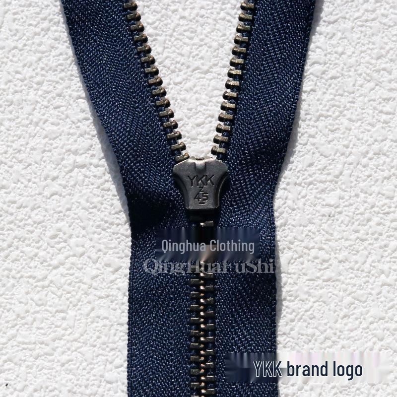 Copper Zipper Pull for Jeans, Dress Pants, and Bags - Antique Silver Style