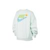 Nike Sportswear Solid Color Crew Neck Casual Pullover Long Sleeve Sweatshirt Kids Sweatshirt Light-Green HF1126-394
