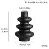 Modern Ceramic Vase Minimalist Matte Finish Unique Geometric Design Decorative Flower Pot for Home Office Airbnb Stylish Elegant
