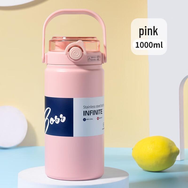 Shangqi Dual-Drink Large Capacity Stainless Steel Insulated Water Bottle