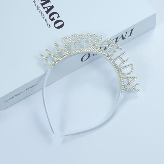 Queen Pearl Birthday Crystal Headpiece & Cake Decoration Hair Clip