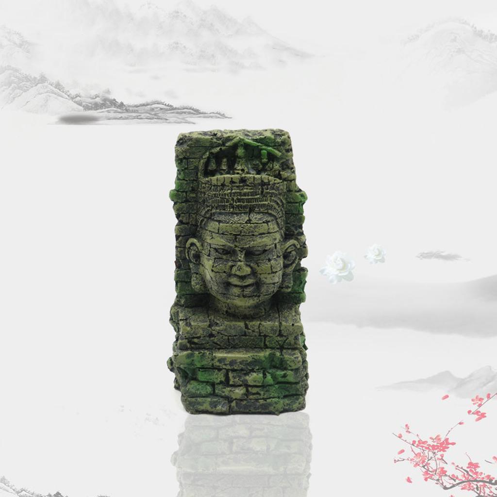 Landschaft künstliche römische Büste Landschaft Aquarien Dekorationen für Aquarien Terrarium Garnelen Statue Ornamente