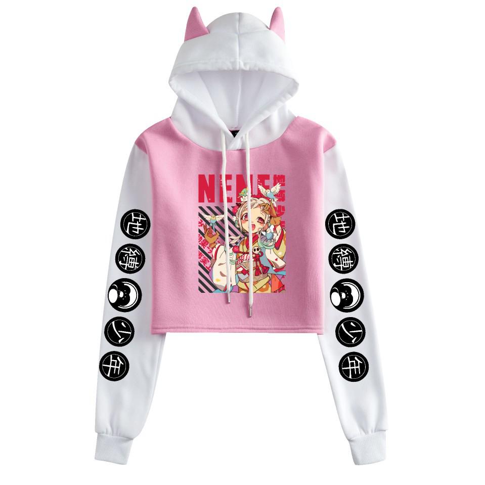 Felpa Anime Jibaku Shonen Hanako-kun con Orecchie da Gatto - Felpa Casual Unisex