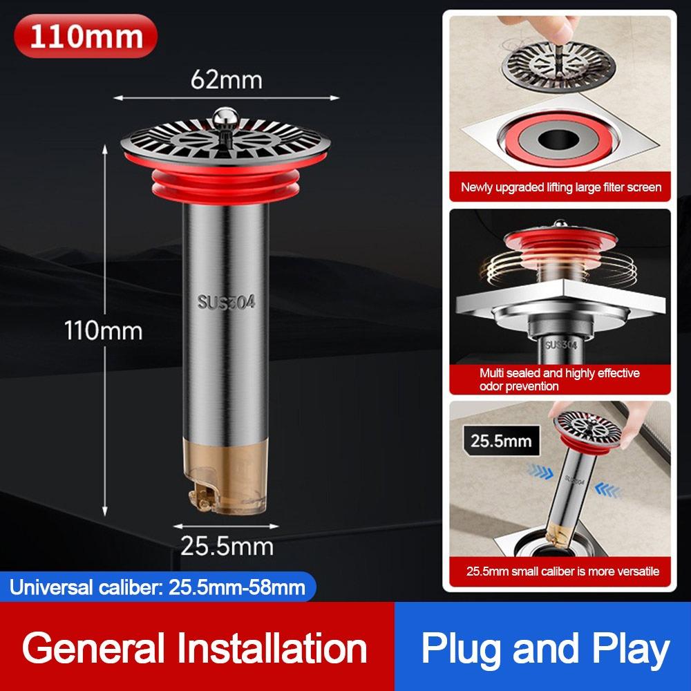 Insect Proof Removable Seal Stopper Easy Install Basin Drain Filter  Water Drain Supplies