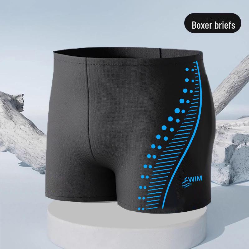 Men's Quick-Dry Nylon Swim Trunks - Simple Fashion Hot Spring Swimwear