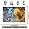 Sun And Moon Gods Wall Tapestry Fantasy Mythology Art Spiritual Celestial Decor Wall Hanging Witchy Room Yoga Space Altar Gift