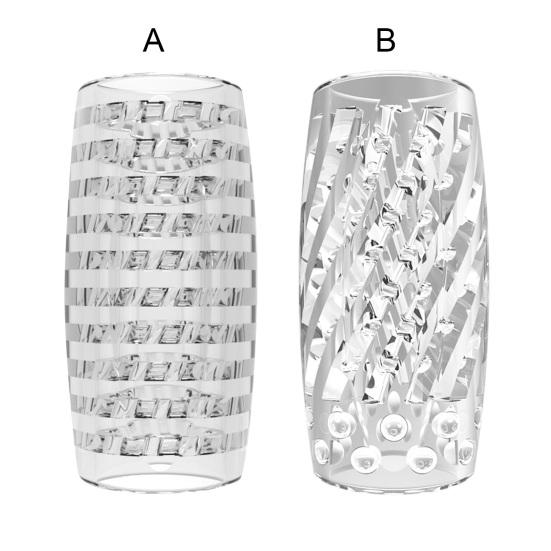 Butt Doll Cup Transparent Convenient Comfortable Vintage Glans Penis Exerciser Pussy Doll Cup for Fun