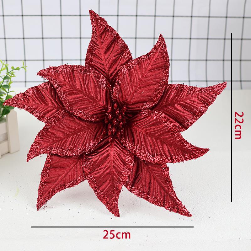 

Gold-Edged Velvet Flower Ornament for Spring Festive Vase Décor 26 cm