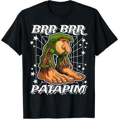 Brr-Brr-Patapim Italian-Brainrot Tree Roots Funny Gen Z Meme T-Shirt