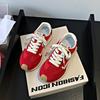 2025 spring and autumn stars of the same style~ German training shoes women's inner height increase crooked wide head casual retro ins tide ca