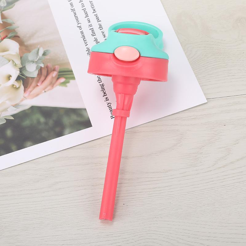 Water bottle, little pretty boy, children's straw cup, anti-drop water cup, outdoor cartoon plastic cup, personalized cup can be