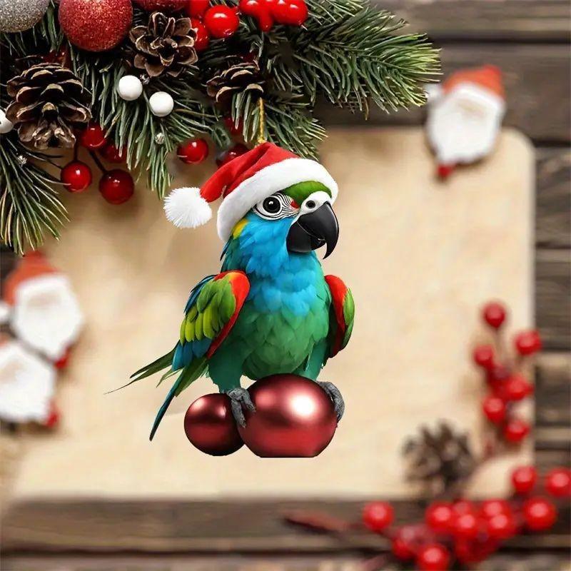 

Acrylic Delightful Cartoon Christmas Tree Ornament For Festive Home And Car Decor