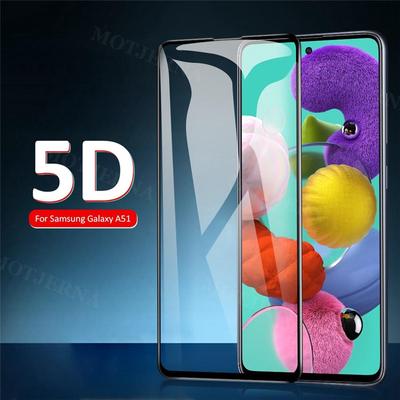 Verre trempé incurvé 5d pour Samsung A71 A715 verre A51 A515 protecteur d'écran A 71 51 A70 A50 A30 Co