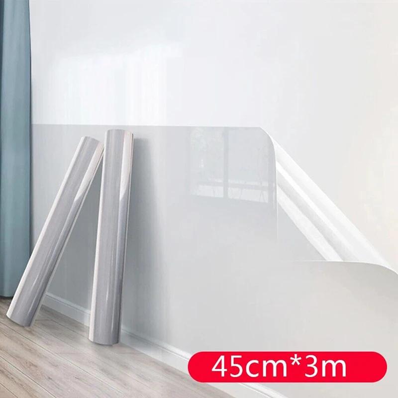 Wall Protector Film Kitchen Oil Proof Wall Sticker Transparent Waterproof Anti-Dirty Electrostatic Protective Film Home Decor