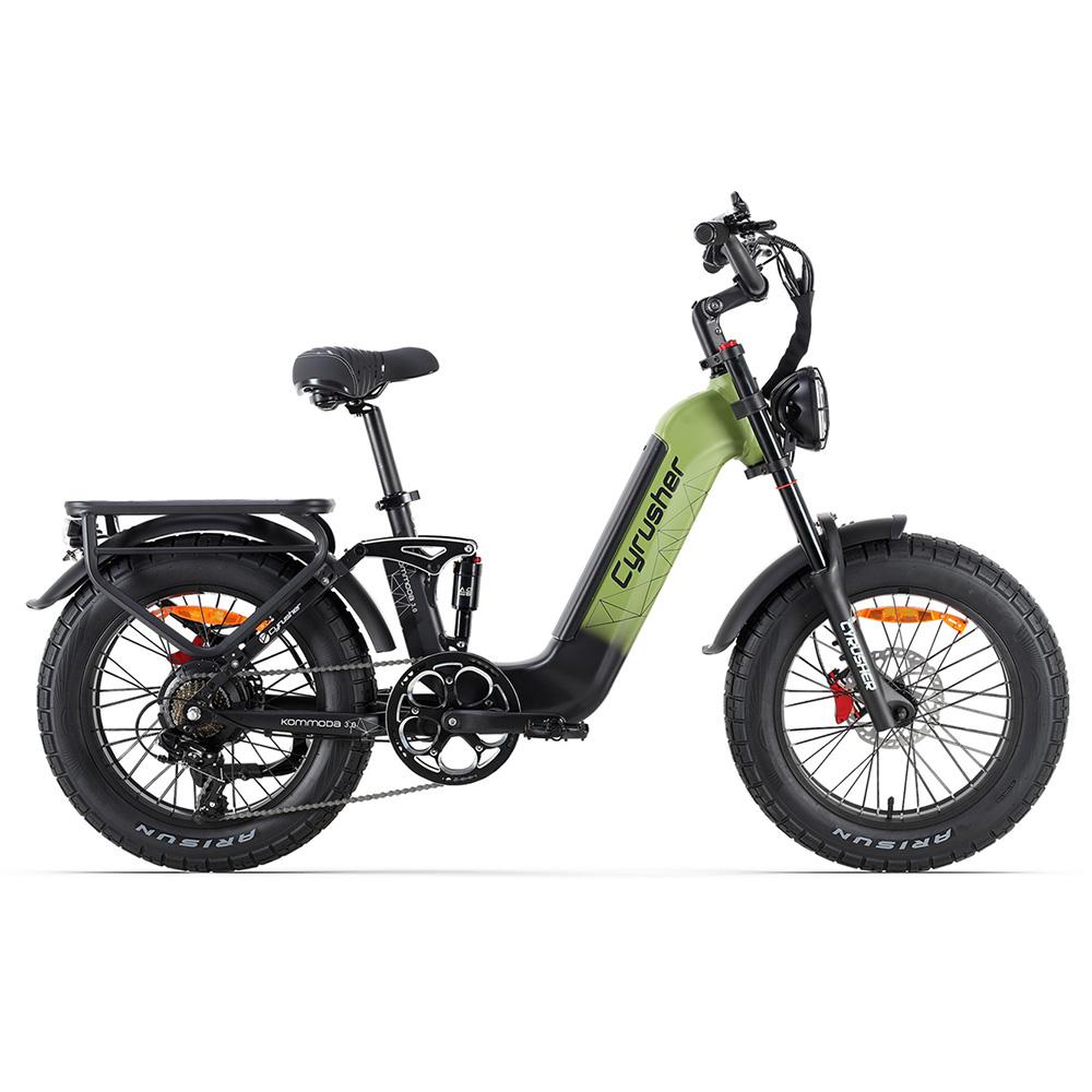 Cyrusher Kommoda 3.0 Adult Outdoor E-Bike 48V20AH Battery 250W Motor City Electric Mountain Bike 20 Inch Off-Road Tires Electric Bicycle