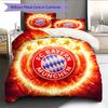 FC Bayern Münih Desenli Nevresim Yorgan Seti Ev Dekorasyonu Hediye (1 * yorgan kılıfı + 2 * yastık kılıfı (iç dolgu olmadan))