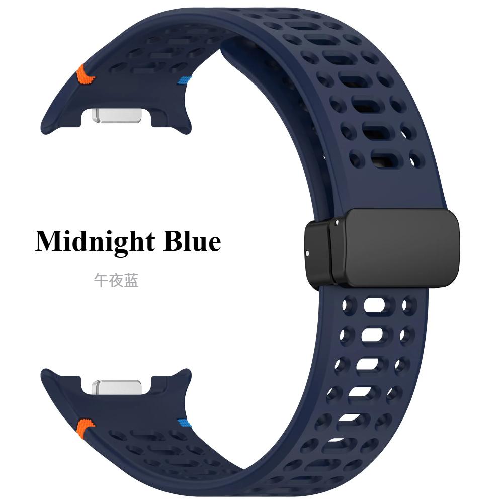 Magnetic Silicone Watch Buckle Strap for Samsung Galaxy Watch 8 Classic 46mm Band for Galaxy Watch 8 44mm 40mm Accessories