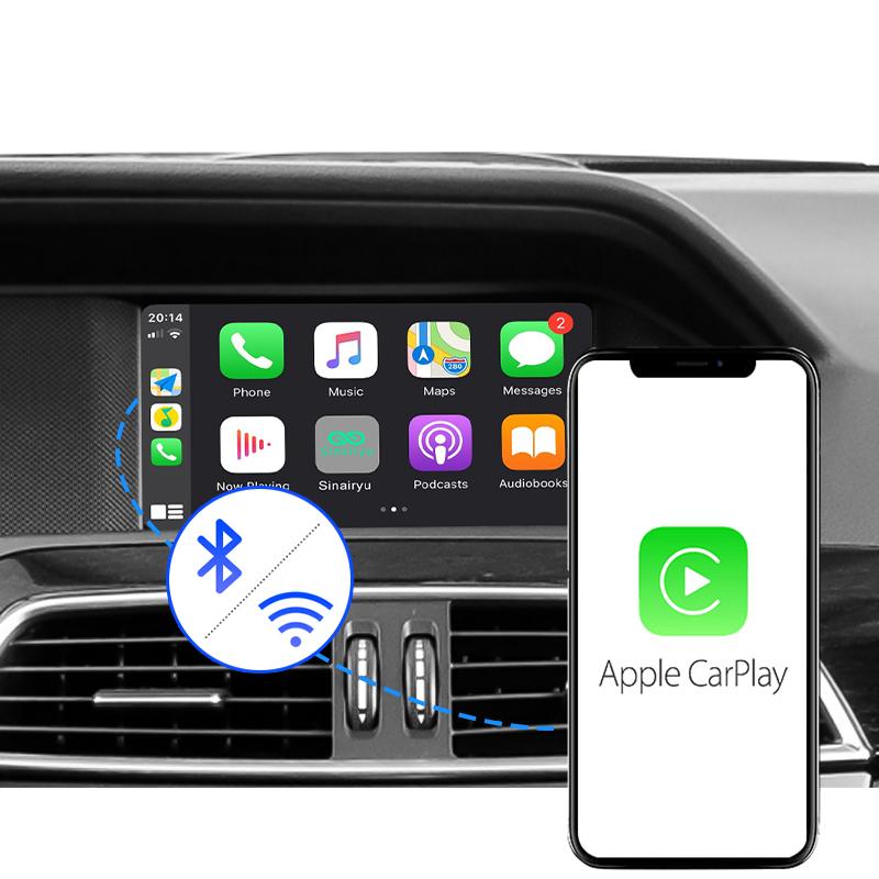 Sinairyu Wireless CarPlay Android Auto Kit Mirror-Link Compatible For Mercedes Benz A B C E CLS CLA Class GLA with NTG 4 .5/4.7