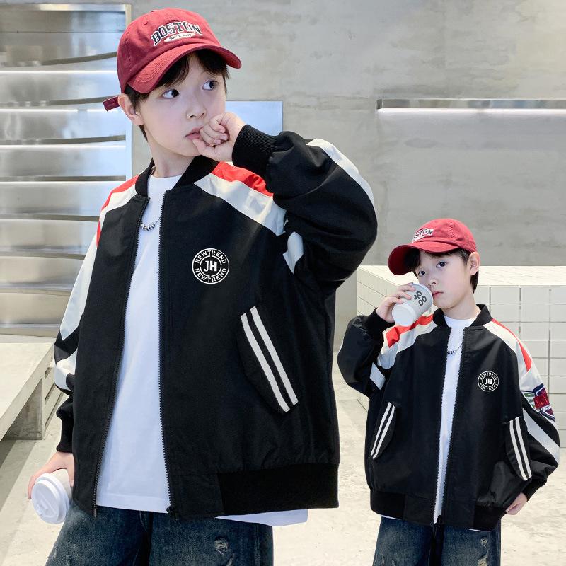 Boys Trendy Spring & Autumn 2025 Baseball Jacket - Medium/Large Sizes 160cm
