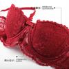 Women's Lace Half Cup Push Up Bra with Lightweight Padding Color