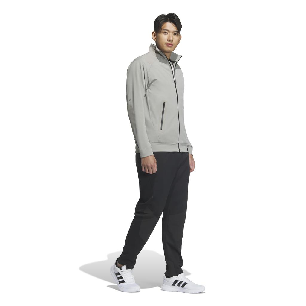 Jersey Top Premium Active Regular Fit Double Knit Track Jacket KQD66 Putty [Adidas] Men's Beige/Black (JM2005) J/3XL
