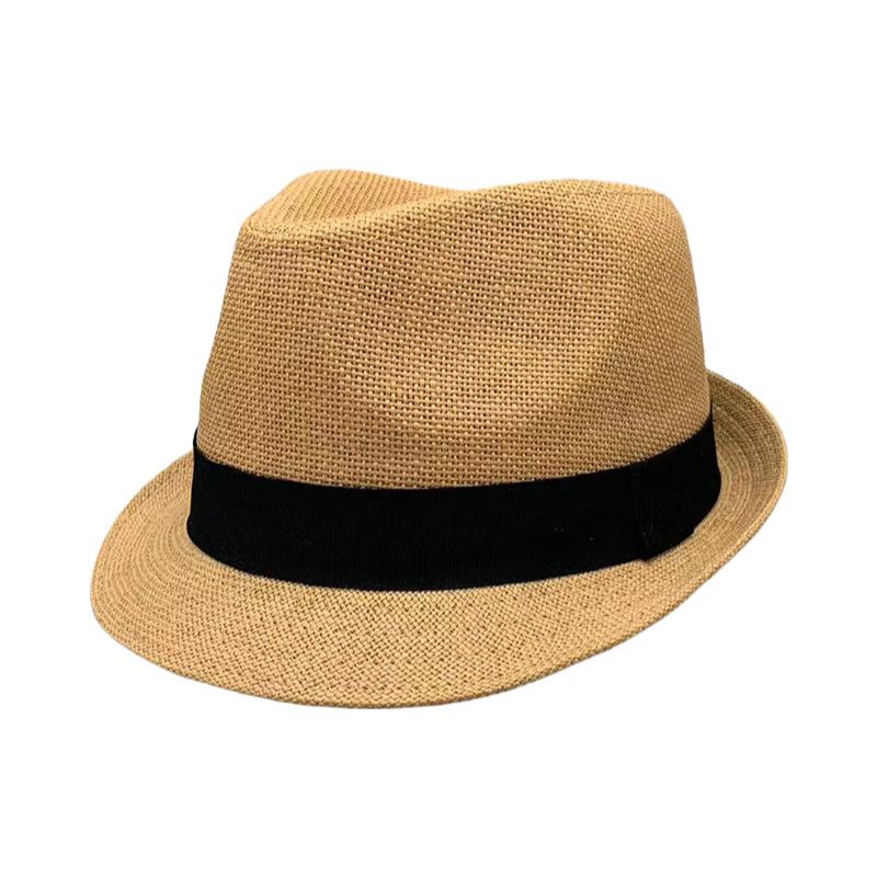 Sun Hat Women'S Sun Protection British Retro Paper Cloth Straw Hat Panama Hat