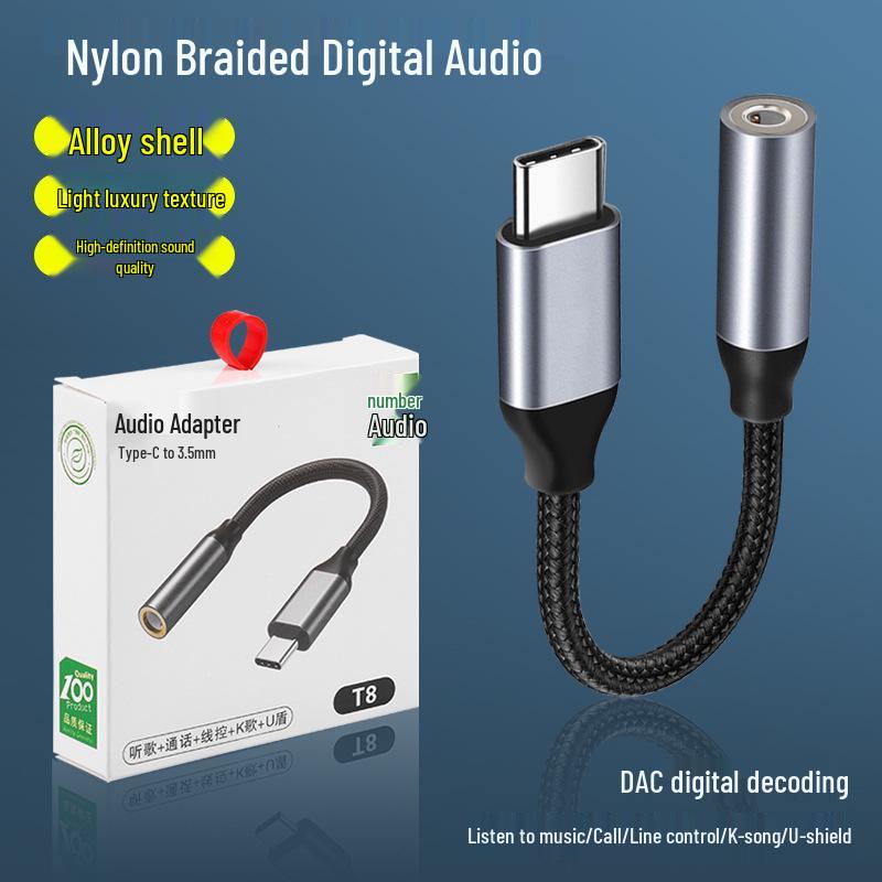 Type-C to 3.5mm Audio Adapter for Huawei, Xiaomi, Vivo Phones