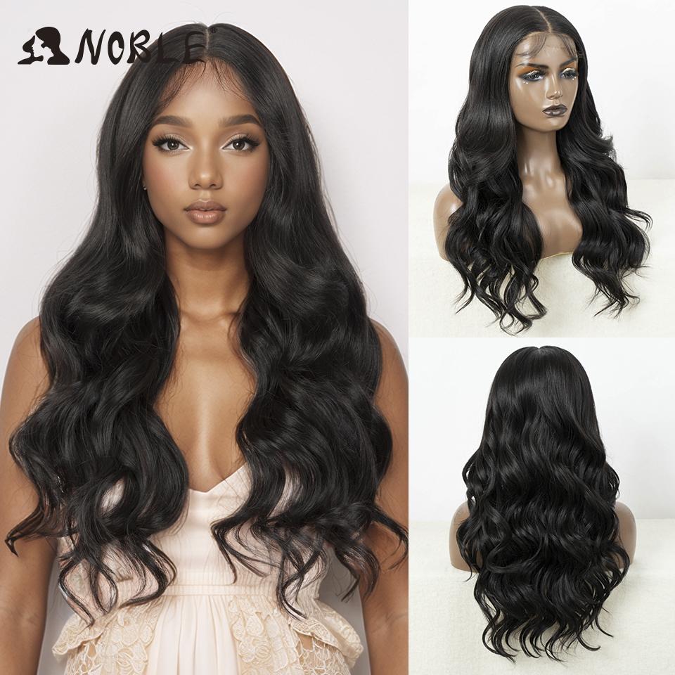 Noble Synthetic Lace Front Wig 26 Inch 13x7 Long Wavy Full Lace Front Wig 30Inch Lace Part Wig Blonde Wigs For Women Lace Wig