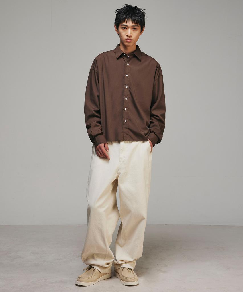 SIGNATURE Crop Shirt [Brown]