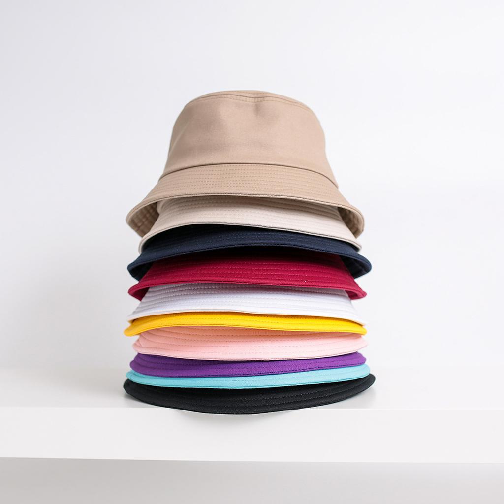 Solid Color Naked Men and Women Couples Bucket Hat Ins Versatile Basin Hat Spring and Summer Sunshade Sunscreen Hat