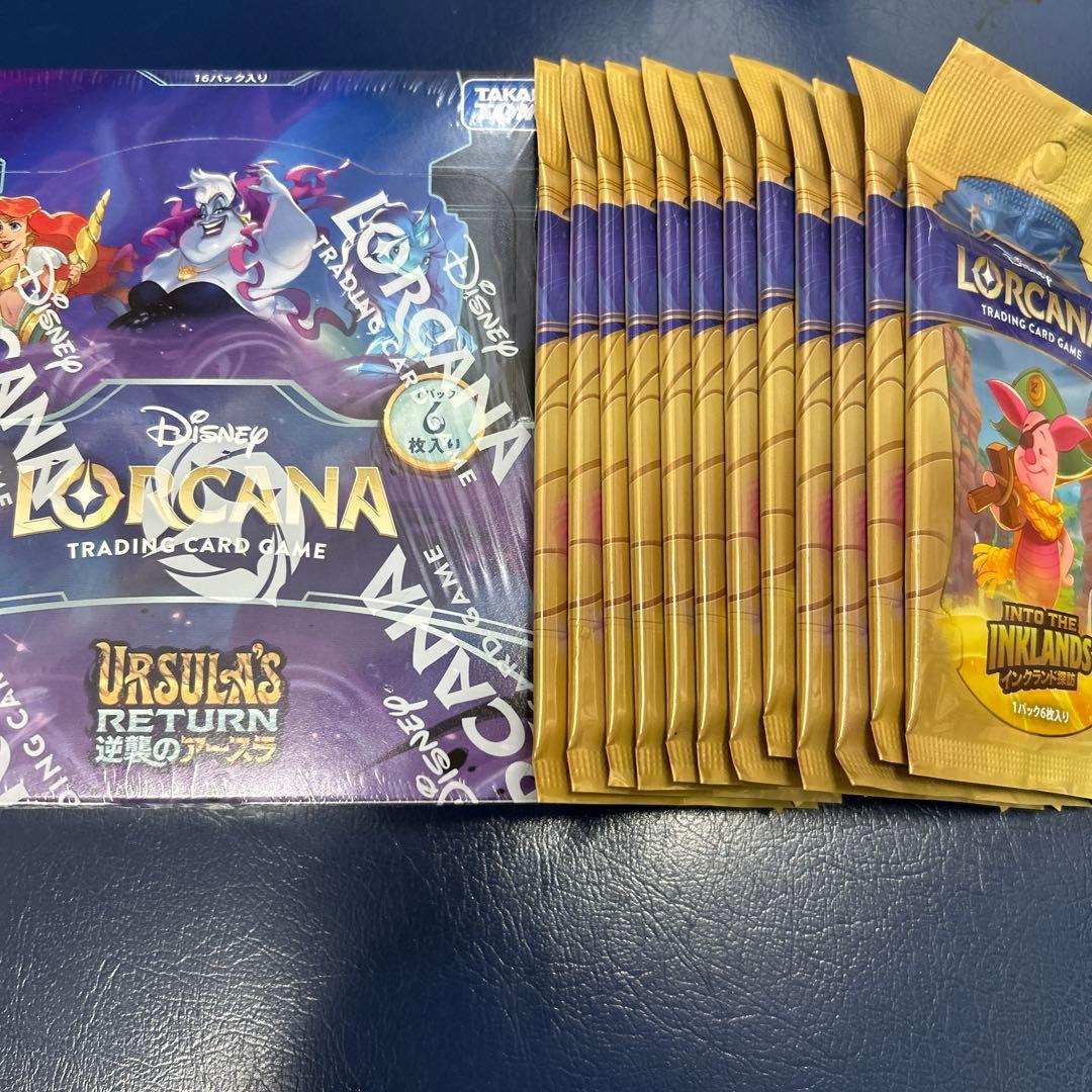 Used Lorcana Ursula Strikes Back with shrink and England exploration rose 12 pack set