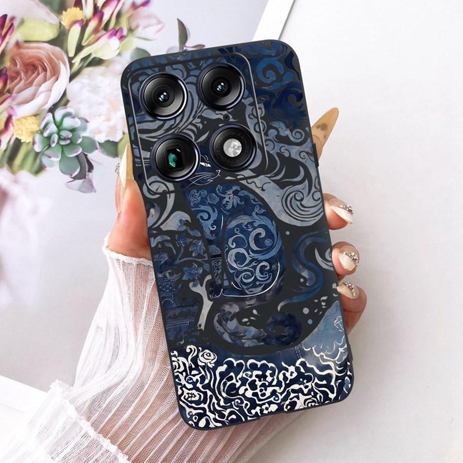 Fashion Letter Phone Case For Motorola Signature XT2603-2 Back Cover For Motorola Signature 5G Soft Black Silicone Cases