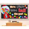 Gumball Machine Bulletin Board Set Colorful Bubble Gumballs Bulletin Board Bubble Gumball Cutouts for Back To School Welcome Candy Theme Classroom