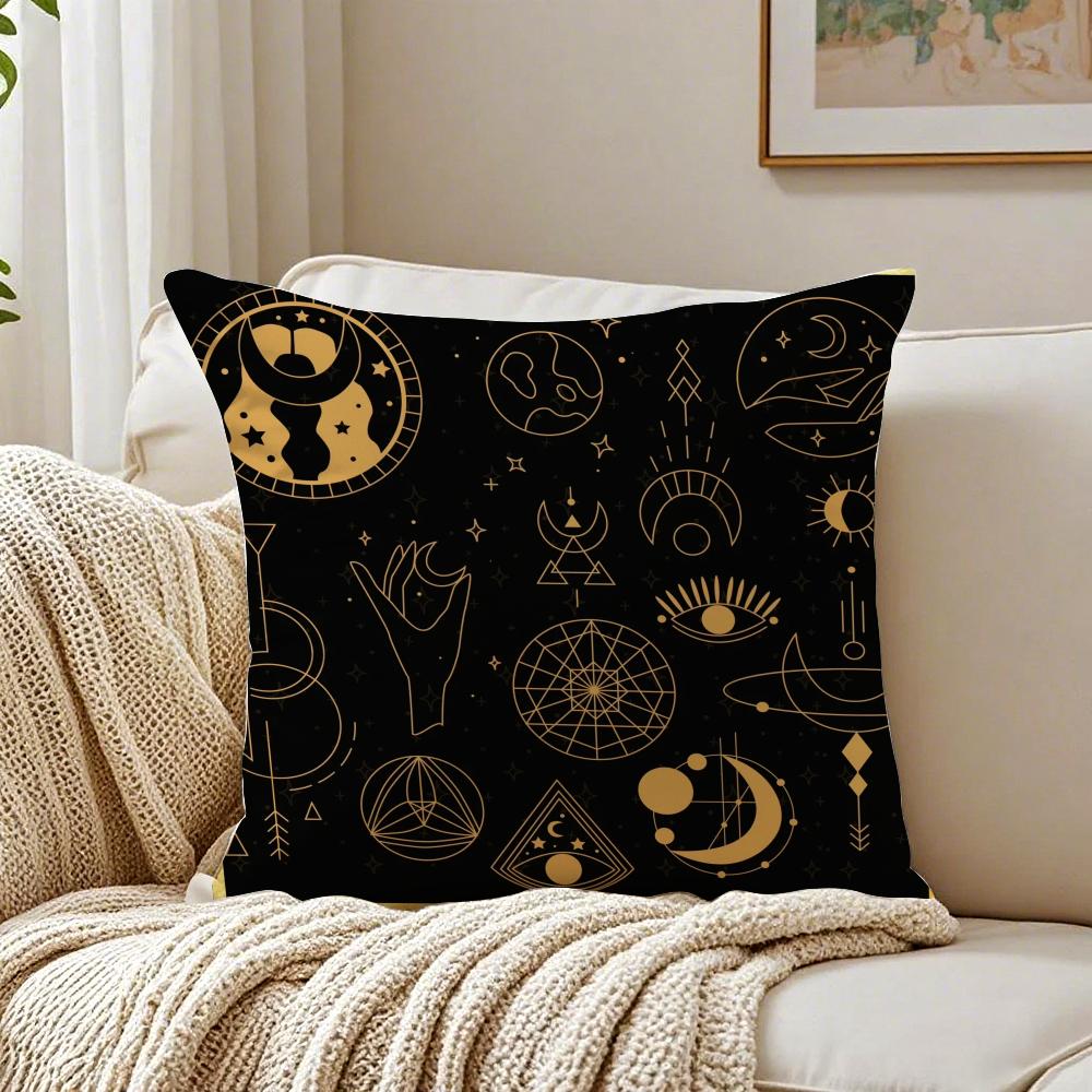 Traditional Eid Eid Symbol Print Cushion Cover Pillowcase Antidustmite living Room Sofa Decor Cushion Room