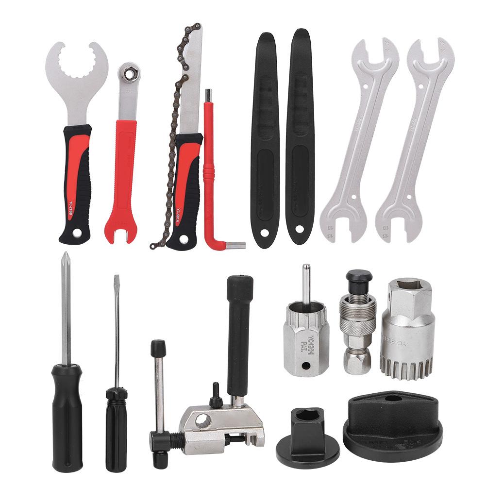 Multifunctional Bicycle Repair Tool Kit Chain Ring Nut Wrench Mountain Bike Repairing Tool Set