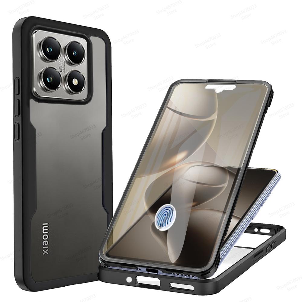 360 Full Cover Silicone Phone Case For Xiaomi 14T 13T 12T 11T 14 13 12 11 Pro 14 Ultra Shockproof Cover For Xiaomi 13 12 11 Lite