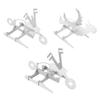 Stainless Steel Chicken Stand Removable Portable MotorcycleShape BBQ Roaster Stand for Party