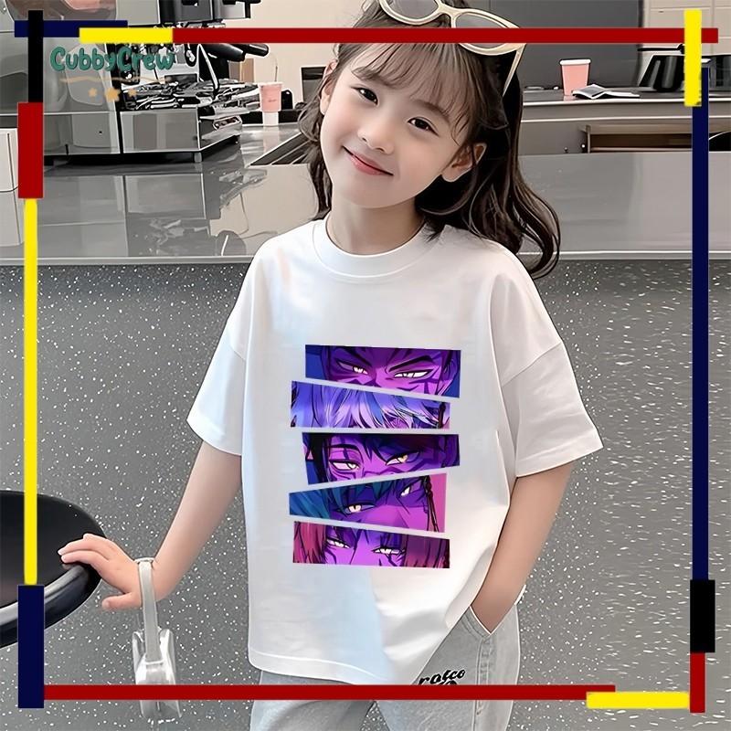 CubbyCrew's new cool Kpop Huntrix printed children's round neck top