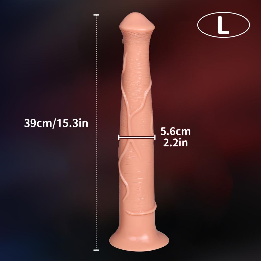 Realistischer Riesen-Hundeknoten-Dildo Sexspielzeug für Frauen S/M/L/XL/XXL Tierpenis Analplug Prostata Weicher Saugfuß Erwachsenenprodukt 18+