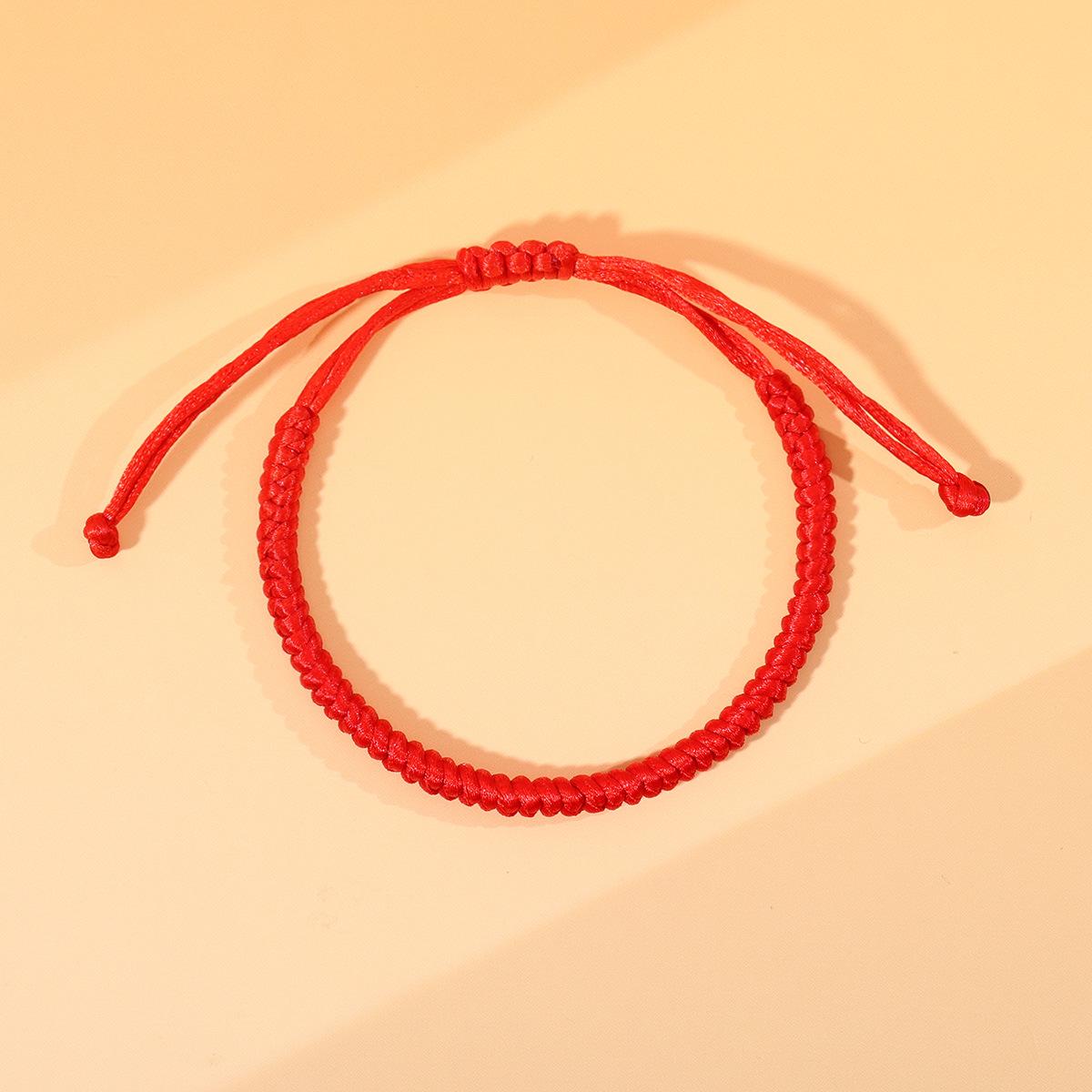 

Браслет-талисман Зодиакальный Браслет Красная Нить Год Лошади 2026: Ручной плетеный красный веревочный браслет на Новый год для мужчин и женщин