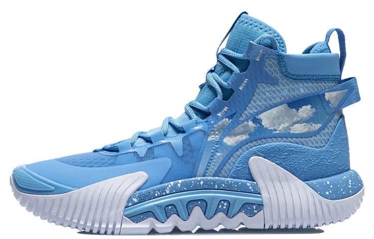 Li Ning Badfive 2 High top Performance Basketball Shoes Men s Blue ABFR001-4 40
