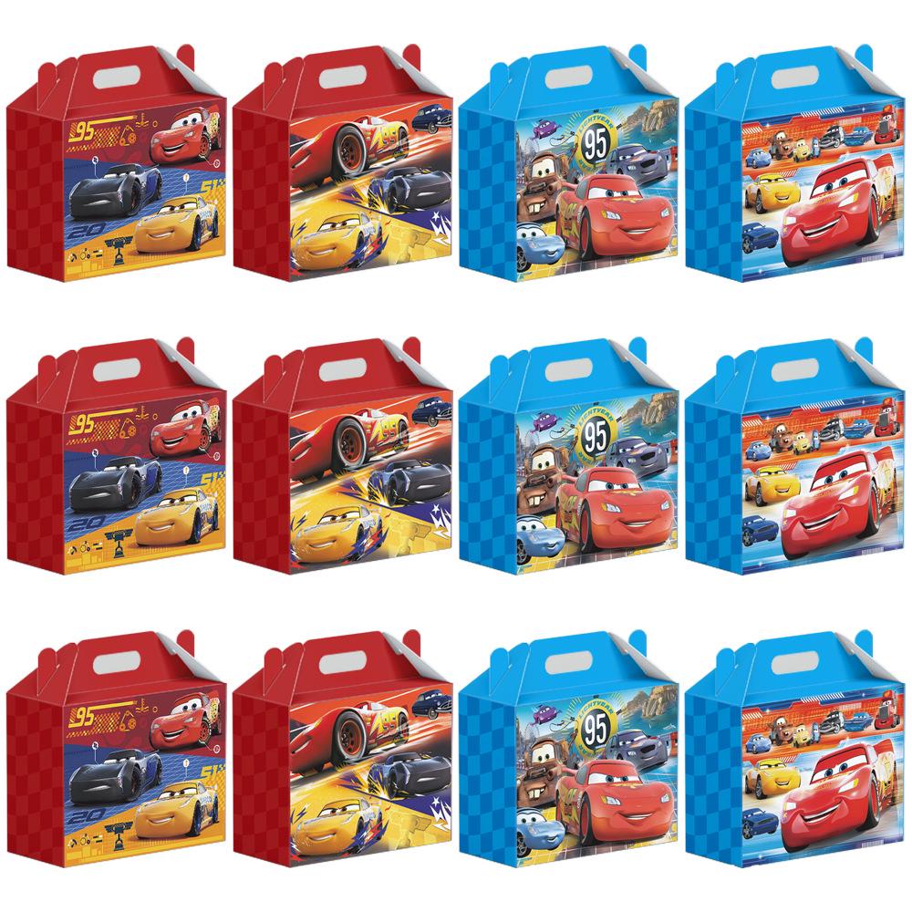 Scatole Regalo Caramelle e Trombe di Carta a Tema Compleanno Auto Disponibili