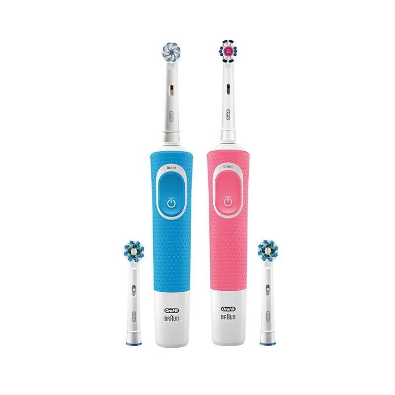 

Oral-B D100 Rechargeable Electric Toothbrush - Twin Pack