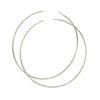 GEMCHIC Women's Classic Large Hoop Earrings Titanium Steel Light Luxury High Sense Stainless Steel Exaggerated Stud Earrings
