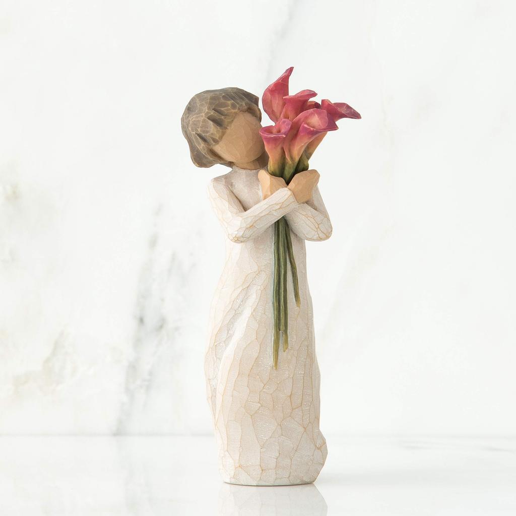 Willow tree statue Flower bouquet figurine [Bloom]