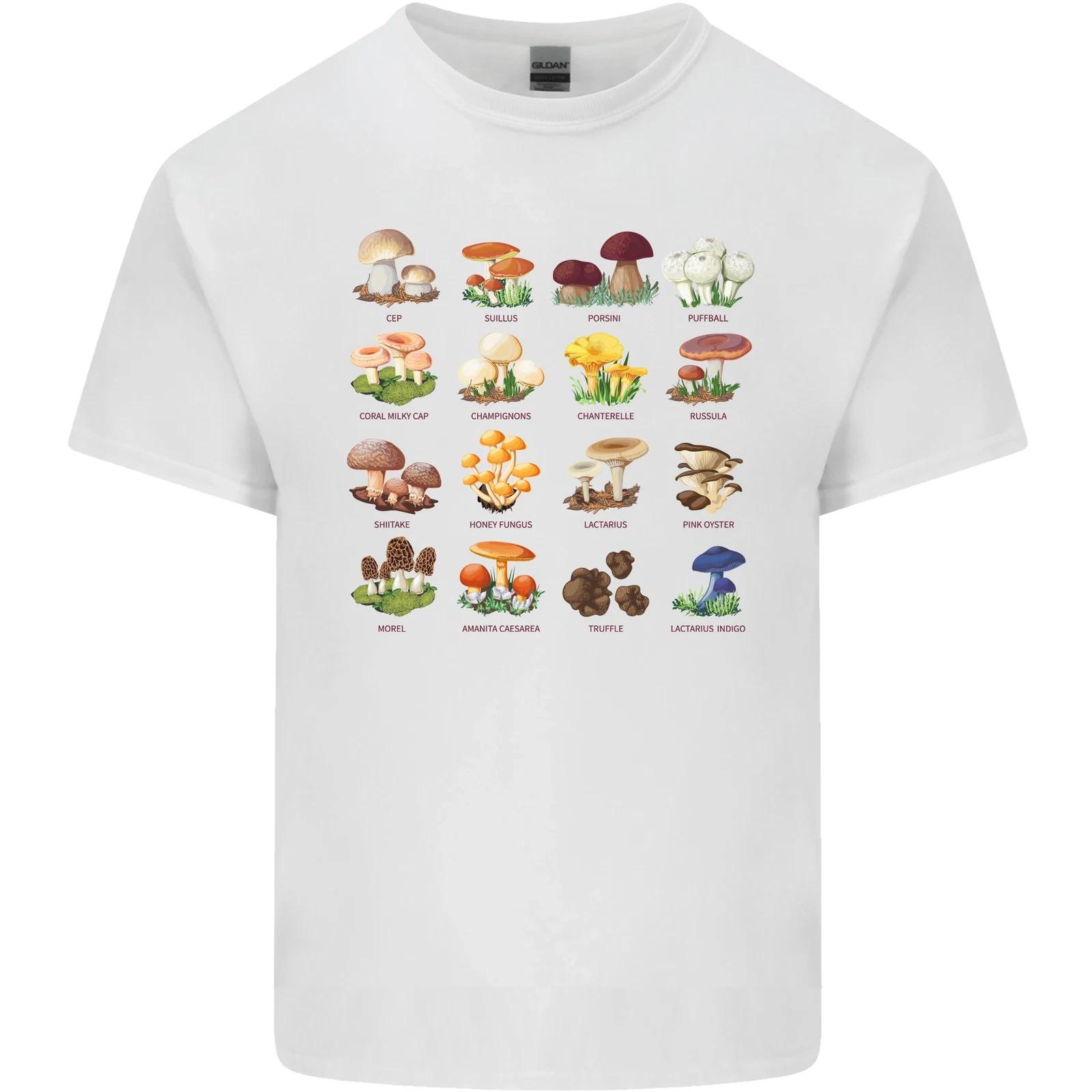 Mushroom Species Kids T-Shirt Childrens M