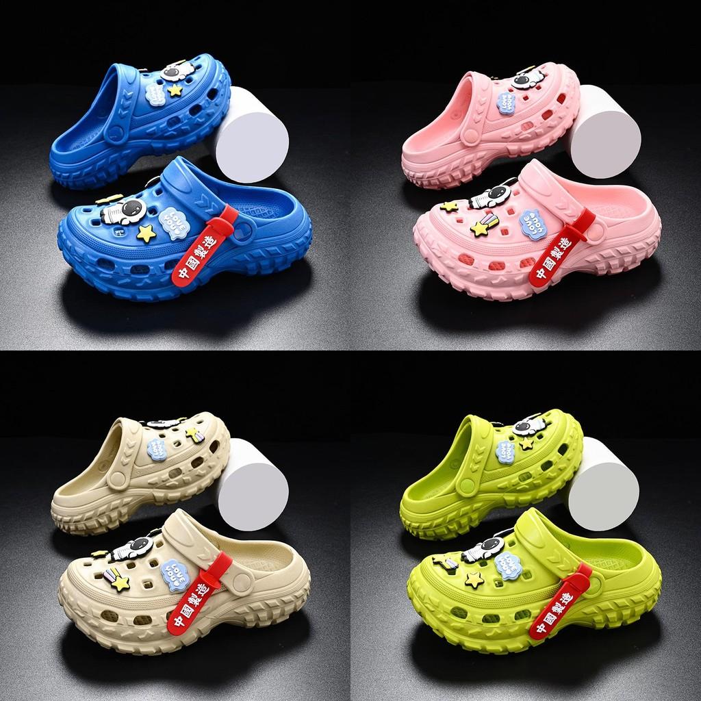 Decorations Cartoon Astronaut Childrens Slippers Summer Antislip Beach Sandals