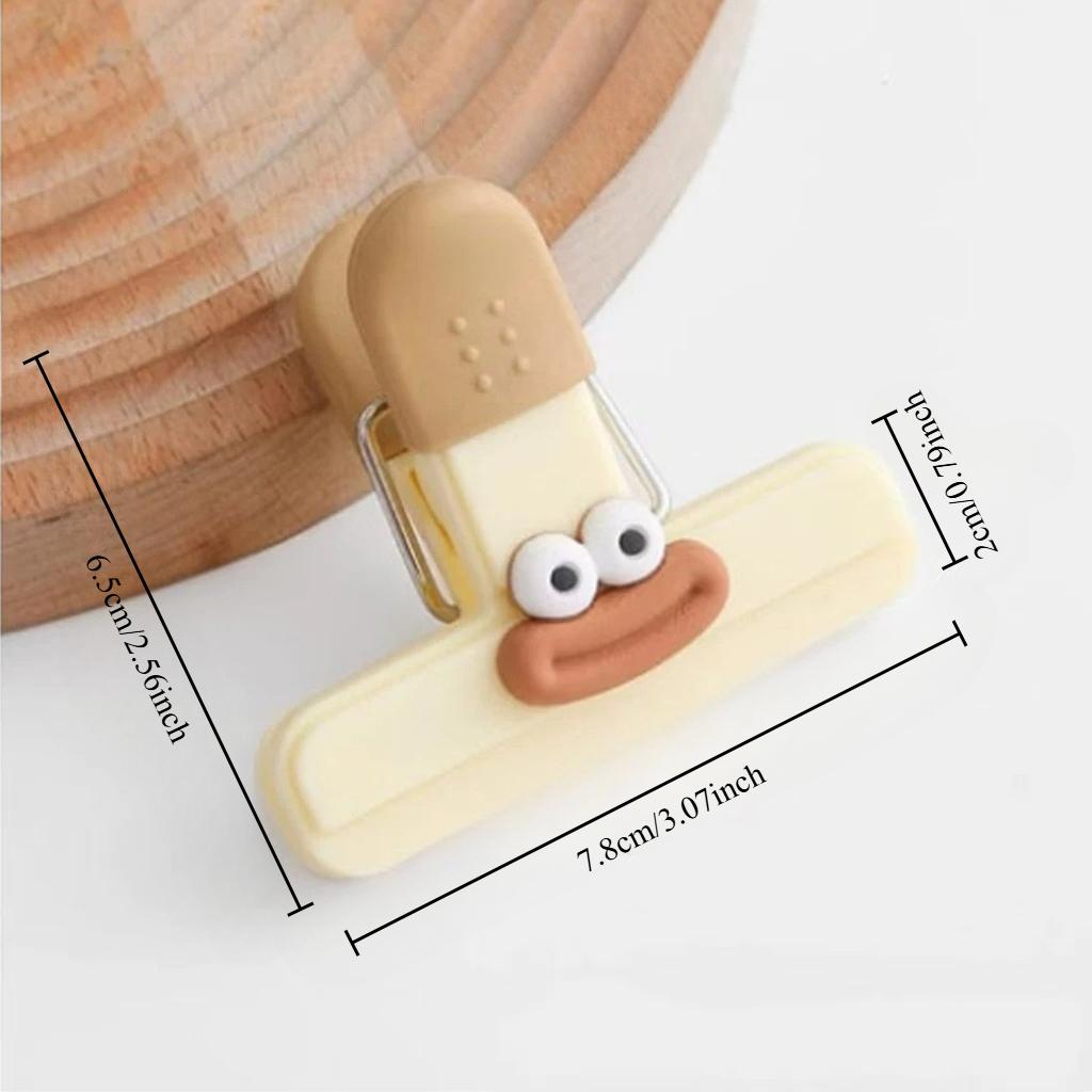 1Set/6PCS Face Bag Sealing Clip Food Snack Clip Kitchen Tools Decorative Small Clip Refrigerator Plastic Food Bag Storage