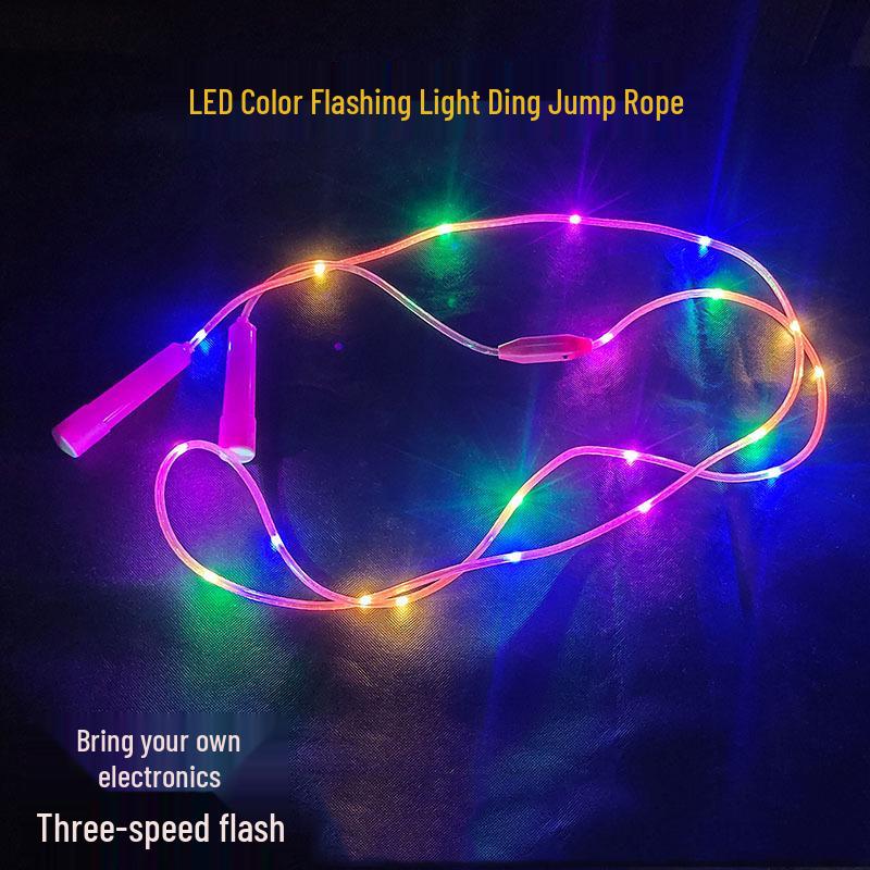 Colorful LED Flashing Children's Jump Rope for Night Performances